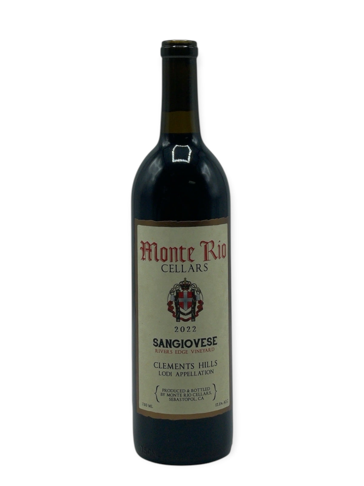 Monte Rio Cellars - Sangiovese River&#39;s Edge Vineyard 2022